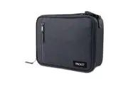 PackIt Freezable Lunch Box Food Storage Bag 25x20cm Rectangle Charcoal Grey