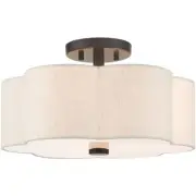 Livex Lighting 58063-92 Solstice Semi-Flush Mount English Bronze