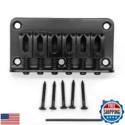harpfeas 78mm Fixed Hardtail Bridge for 6 String Fender Strat Tele Electric G