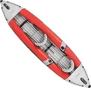 Inflatable Boat 2-Person Canoe Inflatable Kayak Safe and Waterproof Water Raft Scenic Play Boat Outdoor