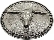 [Xwest] Cowboy Western Belt Buckles Longhorn Texas Bull Buckles