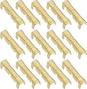 eMagTech 200Pcs Brass Crimp Electrical Connector Wire U-Shaped Terminal, U-Shaped Brass Crimp Terminal Connectors Suitable for Lines 0.5-1.5mm