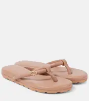 [Gianvito Rossi] Gianvito Rossi Juno leather thong sandals AU 11 beige