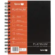 Spirax Platinum A5 Notebook 200 Pages Black