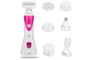 Monika 6-in-1 Electric Lady Shaver, Cordless for Woman Face/Leg/Underarm, Micro USB Portable