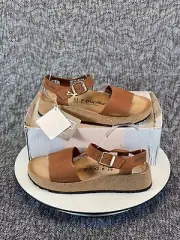 Birkenstock Papillio Glenda Sandal Platform Wedge Size 41 / 10 Pecan