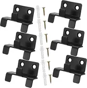 Didiseaon 6Sets Utility Hanger Thickened Stainless Steel Wall Tile Display Holder Hook for Versatile Home and Garden Use Strong Bearing Capacity and Easy Installation