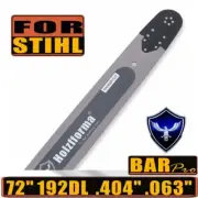 72inch" Chainsaw Guide Bar .404" .063" 192DL Fit Stihl MS880 and More Chainsaw