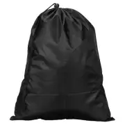 Clothes Storage Drawstring Bag 25.6" Bedding Organizer Bags, Black