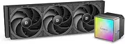 NEXAURA 360 Liquid Cooler, 360mm, PWM Pump, 2500-3600RPM, Diamond Glow ARGB Pump Head, Fluid Dynamic Bearing Fans, Black