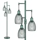 Dimmable Industrial Floor Lamps for Living Room, Green Tree Standing Tall Lam...