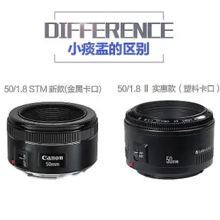 【現貨】相機鏡頭二手佳能EF 50mm f/1.8 STM三代新款小痰盂 大光圈85定焦人像鏡頭單反鏡頭
