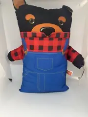 Wild Republic lumberjack bear pillowkins stuffed animal plush 15"