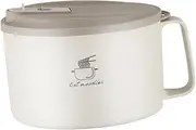 NAMOARLY Portable Stainless Steel Ramen Bowl with Lid Large Capacity Microwave Safe for Dorms Offices and Home Use Ideal for Instant Noodles Soups and Cereal