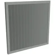 ProtectorAl 300-1000W X 300-1000H Palladium Silver Aluminium Welded Louver Panel Vertical 5mm overlap