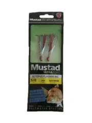 Mustad Snapper UltraPoint Octopus Flasher Rig Silver Red 5/0