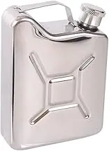5oz Stainless Steel Oil Jerry Can Liquor Hip Flask Pocket Whiskey Flask Flagon for Men Climbing Bar Party Drinker