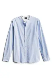 Selected Homme SKYWAY Merce Banded Collar Long Sleeve Shirt, EU X-Large