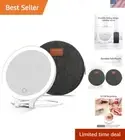 Rechargeable LED Vanity Mirror with 3 Color Settings - Ideal for Flawless Makeup