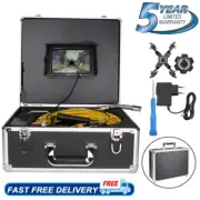 Sewer Camera 7'' Screen Borescope Video Pipe Endoscope 512HZ Transmitter Camera