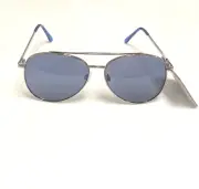 New, Aviator Sunglasses West Loop 23 482 Gun Metal, 100% UVA-UVB Lens Protected