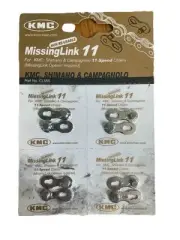KMC 11 Speed Missing Link Non Reusable Chain Connector Package of 4