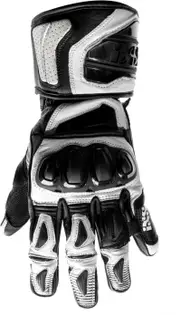 IXS Sport RS-300 2.0, gloves , color: Black/White , size: M