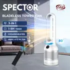 Spector 3 in 1 Bladeless Tower Fan Heater Cooler Purifying HEPA Oscillating