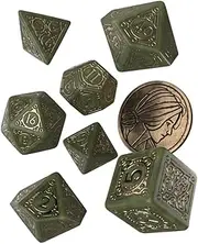 Q WORKSHOP The Witcher Dice Set. Triss - The Fourteenth of The Hill, Green (QWOWTR4M)