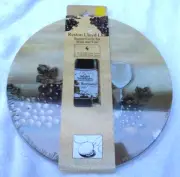 New Sealed-Reston Lloyd-Round Burner Cover Set of 4-Wine & Vine -2 10" and 2-8"