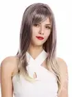 Ladies' Wig Women Long Smooth Fringe Red Brown Light Blonde Highlights GFW2274