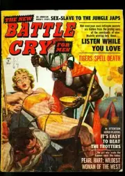 MAG: Battle Cry Pulp Magazine January 1960- Witch Doctor Shrunken Heads VG