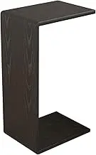 C Shaped End Table, Side Table for Sofa, High Small Side Table for Sofa and Bed, Tall Tv Tray Table for Living Room, Bedroom(B)