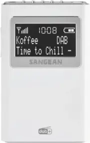 Sangean DPR39 DAB+ Pocket Radio, White