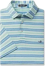 [Southern Marsh] Youth's FieldTec Heathered Deep Sea Polo Shirt, Short Sleeve Shirt