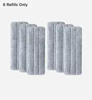 Joybos®Flat Floor Mop and Bucket Set with Aluminum Handle 6 REFILLS ONLY