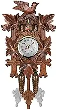 Cuckoo Wall Clock Bird Wood Hanging Decorations for Home Cafe Restaurant Art Vintage Chic Swing Living Room Style 3 Multicolor 3