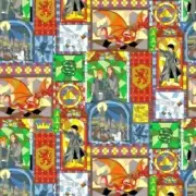 Camelot Fabrics, Harry Potter Indicia Fabric MUST READ!