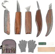 10pcs Carbon Steel Wood Carving Tools Wood Carving Tool Set With Hook Knife Professional Carving Knife Wood Engraving Tools For Woodworking