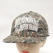 BILLIONAIRE BOYS CLUB Camo Trucker Snapback Hat Overcast. New With Tags