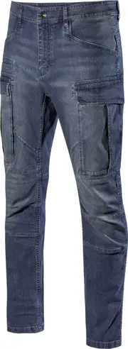 Diadora Utility Stone Cargo Light, workwear jeans , color: Blue , size: 33