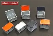 Plus Model 1/32 Universal Plastic Tool Boxes (7pcs)