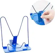 OHPHCALL 2PCS Adjustable Book Reading Rack Multi Purpose Blue Reading Shelf with Ergonomic Angle Support for Comfortable Home Study Office Library Use