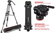 Manfrotto 504X Fluid Video Head + 645 FAST Aluminum Tripod w/ Mid-Level Spreader