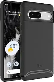 [TUDIA] DualShield Designed for Google Pixel 7 Case, [Merge] Shockproof Dual Layer Military Grade Slim Heavy Duty Protection for Pixel 7 Phone Case Cover - Matte Black