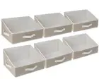 6 Pack Closet Storage Bins for Shelves, Shelf Baskets for Organization,Closet...