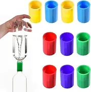 10 Pcs Tornado Tube Bottle Connector Plastic Water Vortex Maker Cyclone Tube for Scientific Experiment and Test, 5 Colors (10PCS)