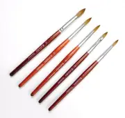 WATERCOLOR, CALLIGRAPHY RED SABLE BRUSH ROUND 4,6,8,10,12