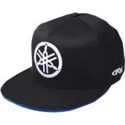 Factory Effex Yamaha Fork Flat Bill Flexfit Hat (Black) Choose Size