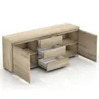 Buffet Sideboard Storage Cabinet Organizer Dresser Table Cupboard Oak
